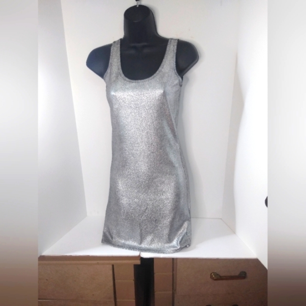 #11 Wet Seal Women's Small Silver Mini Dress